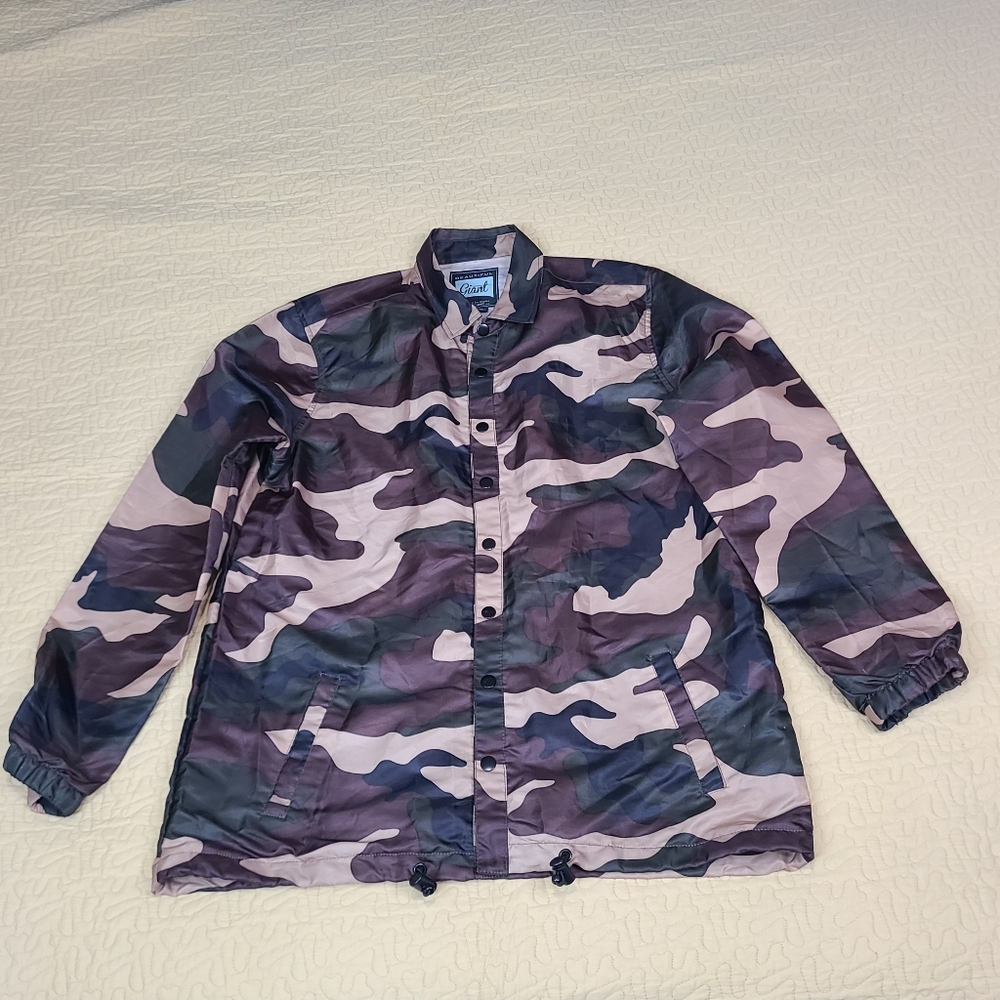 Vintage Giant Camo lightweight windbreaker jacket size L